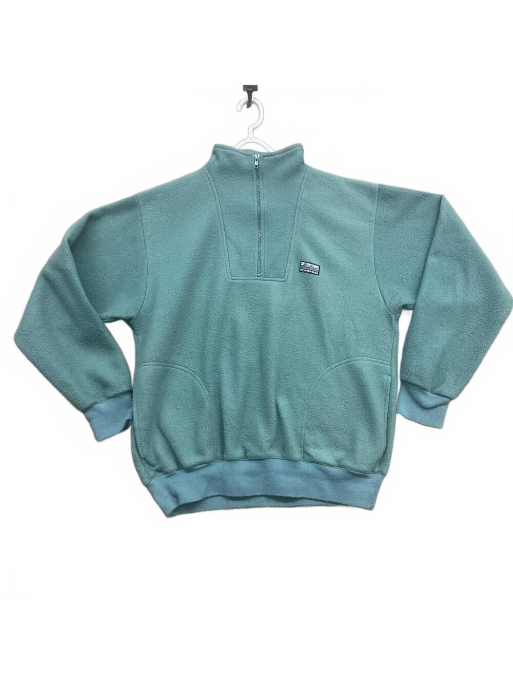 Vintage 90s Mountain Gear Sage Green 1/4 Zip Fleece Pullover Men's XL